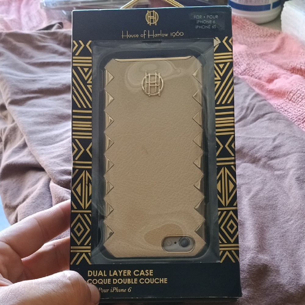 House of Harlow 1960 iPhone 6 Case - Cream and Gold
